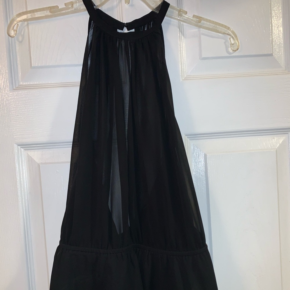 Express sheer black halter